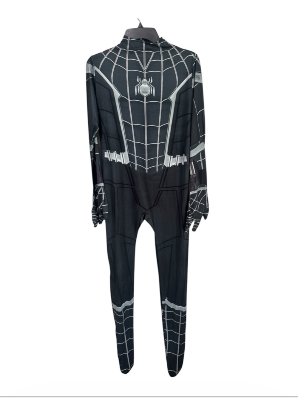 Spiderman Black Superhero Halloween costume jumpsuit  size XXL